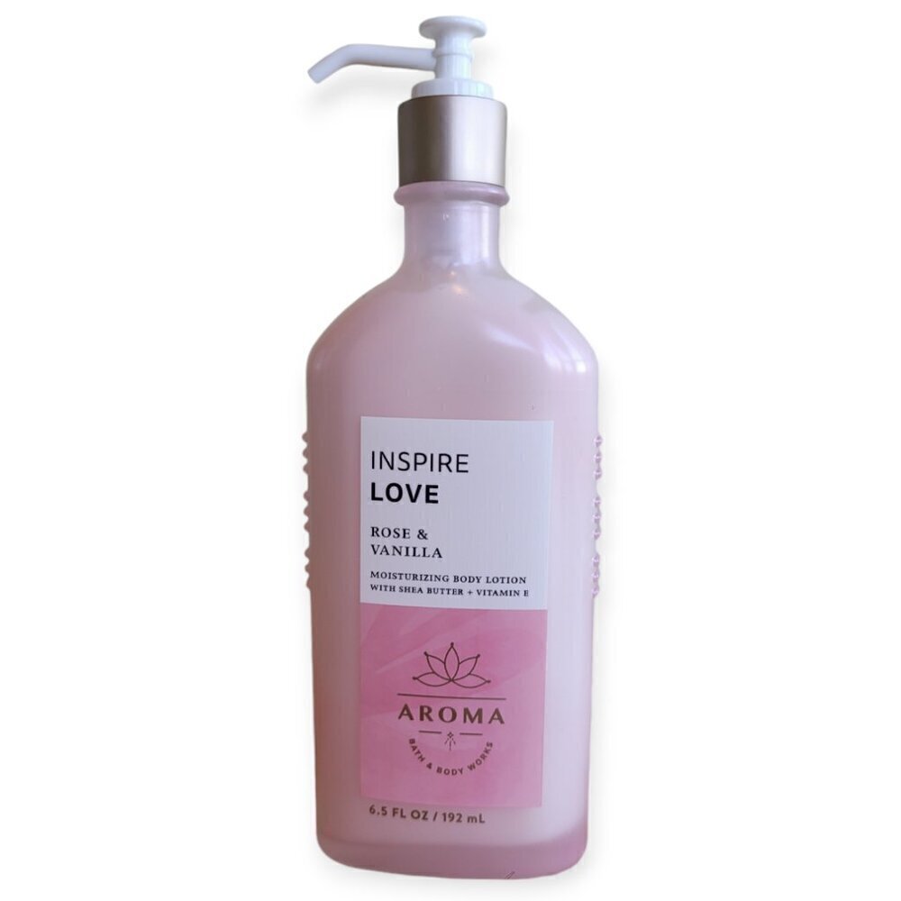 Bath Body Works Rose Vanilla Body Lotion Glass Bottle Discontinued Limited NWT